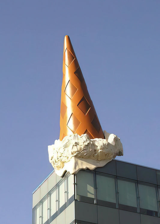 Claes Oldenburg: An Anthology of Monumental Whimsy and Pop Art Revolution - DROPPED CONE COLLABORATION WITH VAN BRUGGEN 2001 by Claes Oldenburg