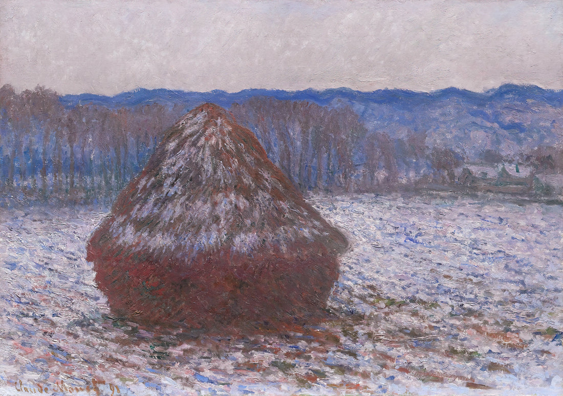 Claude Monet Abstract Paintings: The Bridge Between Impressionism and Modern Abstraction - Stack of Wheat by claude monet