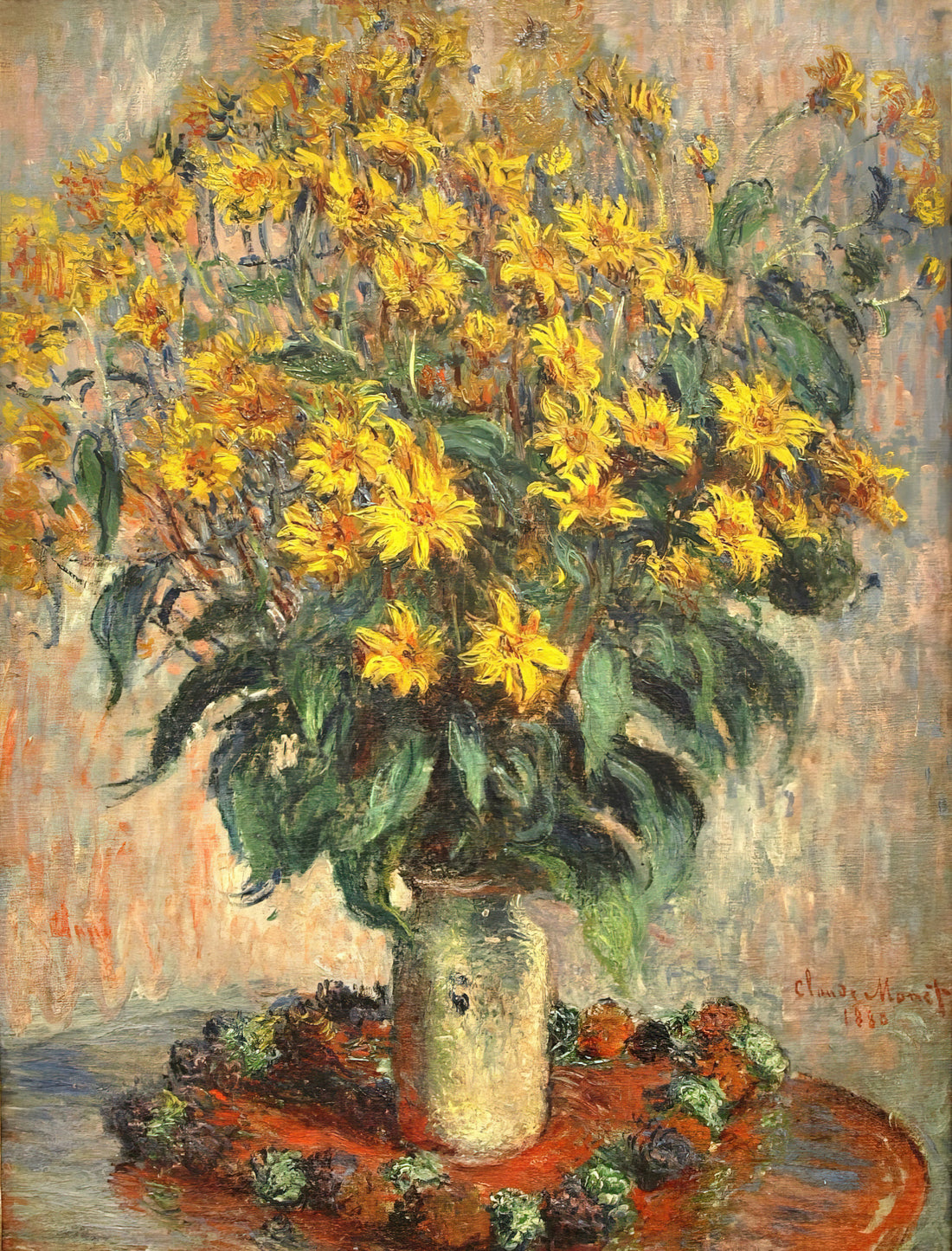 Claude Monet Art Prints: Bringing Impressionist Masterpieces to Your Space - Jerusalem Artichokes by claude monet
