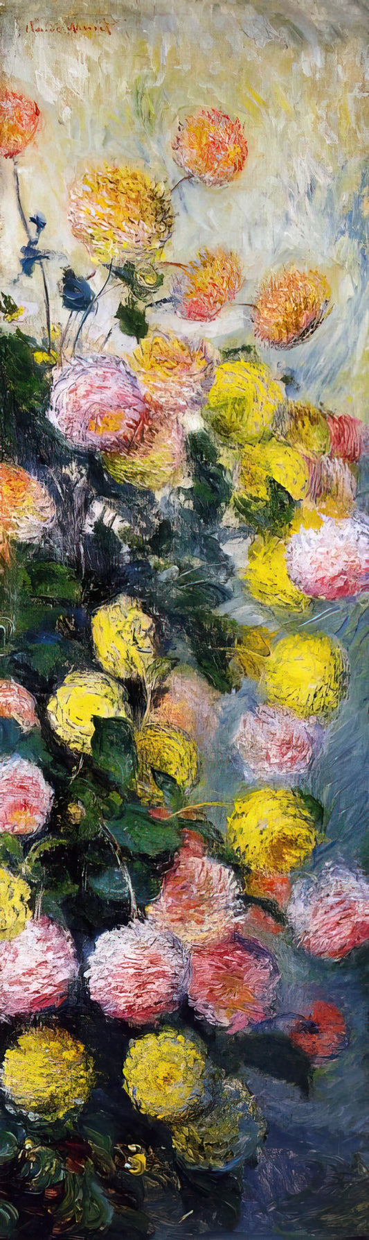 Claude Monet Framed Art: A Curator's Guide to Displaying Impressionist Masterpieces - Dahlias 2 by claude monet