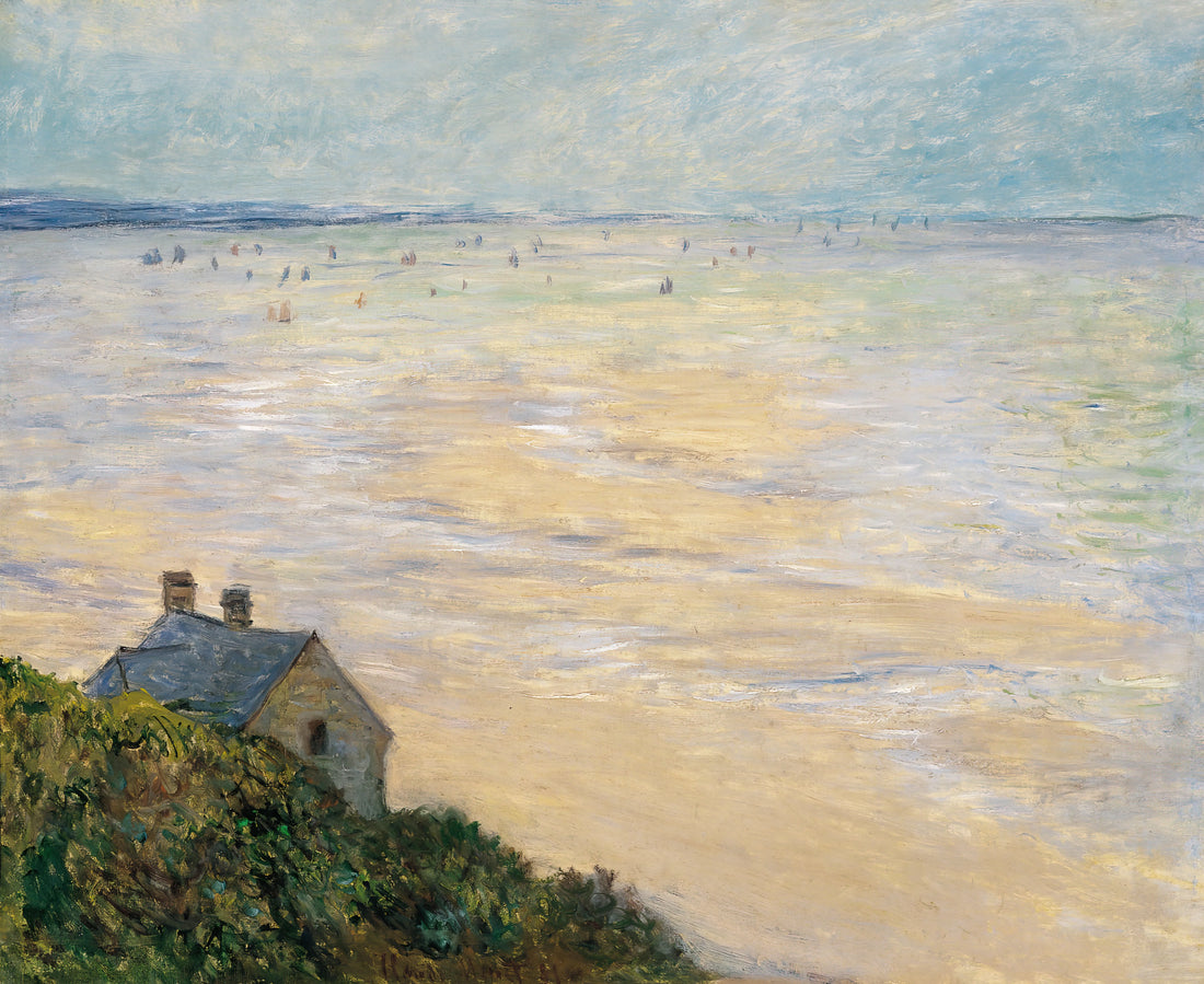 Claude Monet Framed: A Curator's Guide to Displaying Impressionist Masterpieces - The Hut at Trouville, Low Tide by claude monet