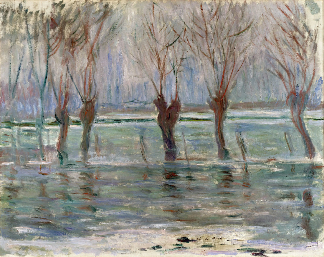 Claude Monet Paintings Reproduction: A Collector's Guide to Museum-Quality Prints - Flood Waters by claude monet