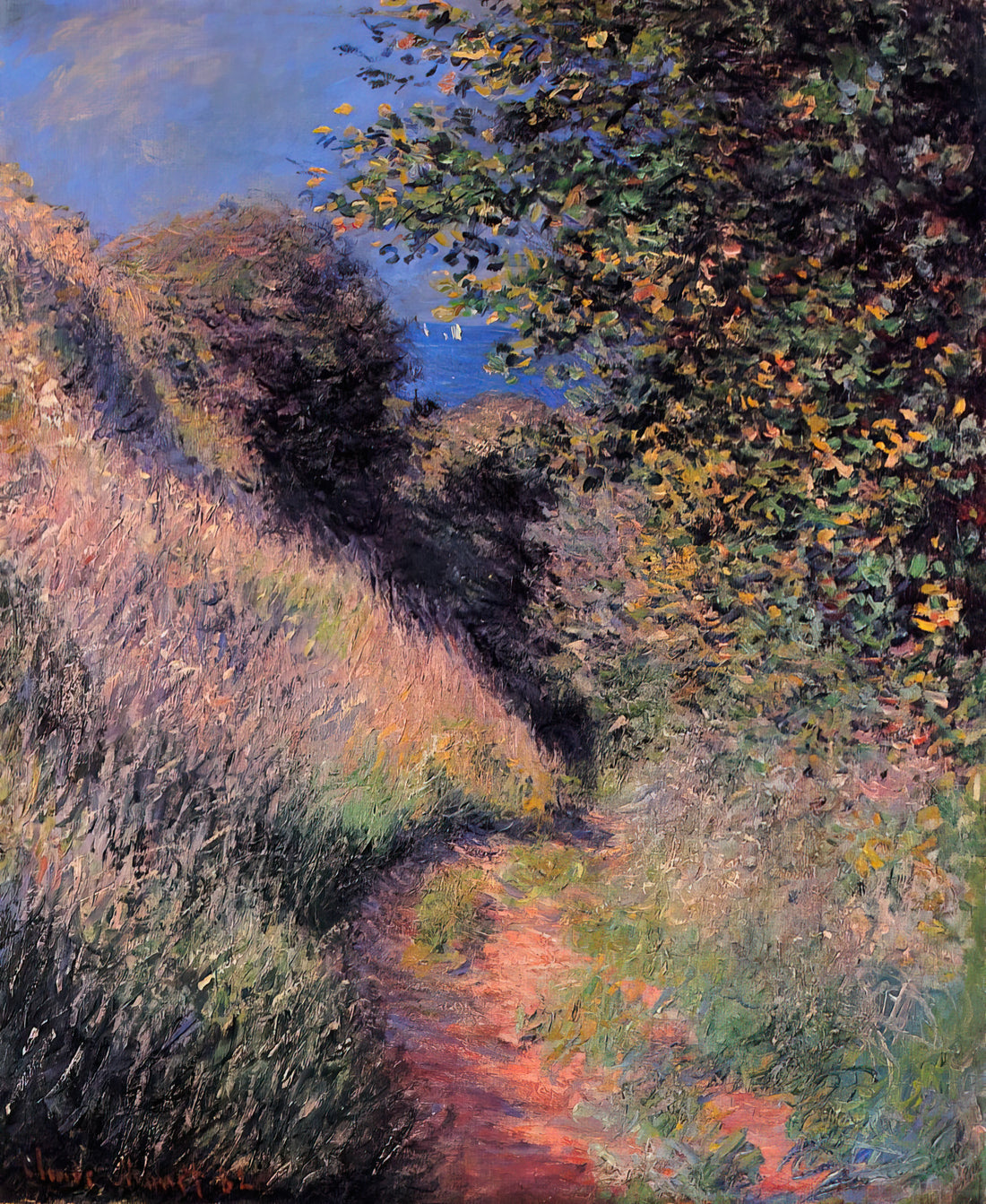 Claude Monet Poster: A Curator's Guide to Choosing Museum-Quality Art Prints - Path at Pourville by claude monet