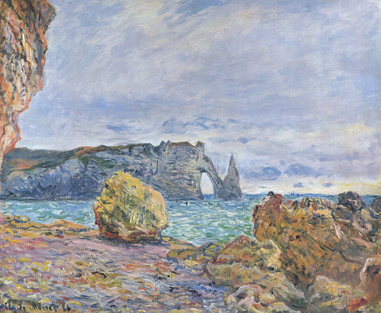 Claude Monet Prints for Sale: A Curated Guide to Collecting Impressionist Masterpieces - Etretat, the Beach and the Porte d'Aval by claude monet