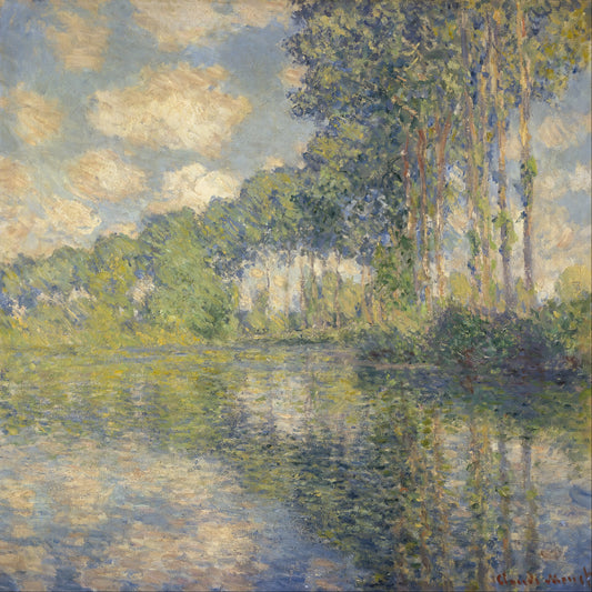 Claude Monet Watercolor: The Overlooked Foundation of Impressionism - Poplars on the Epte by claude monet