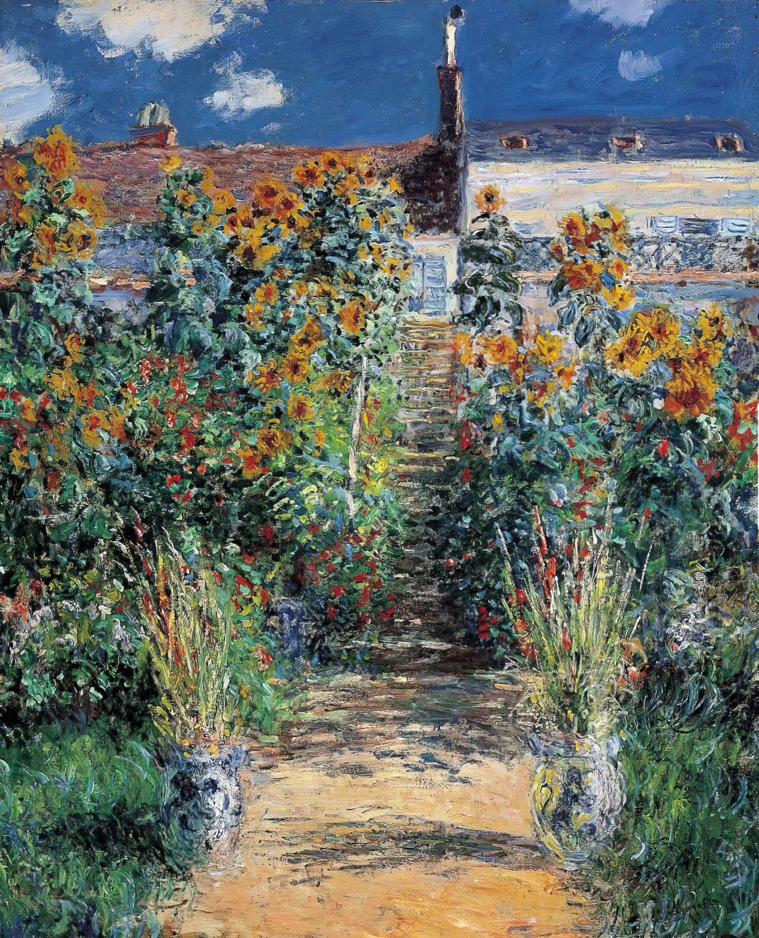 Claude Monet: The Visionary Impressionist Who Transformed Modern Art - The Garden at Vetheuil by claude monet
