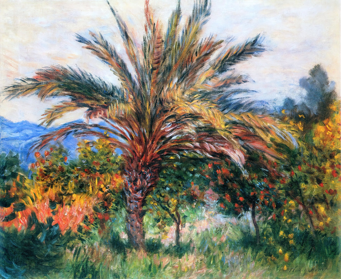 Claude Monet's Orangerie: An Immersive Symphony of Water Lilies - Palm Tree at Bordighera by claude monet