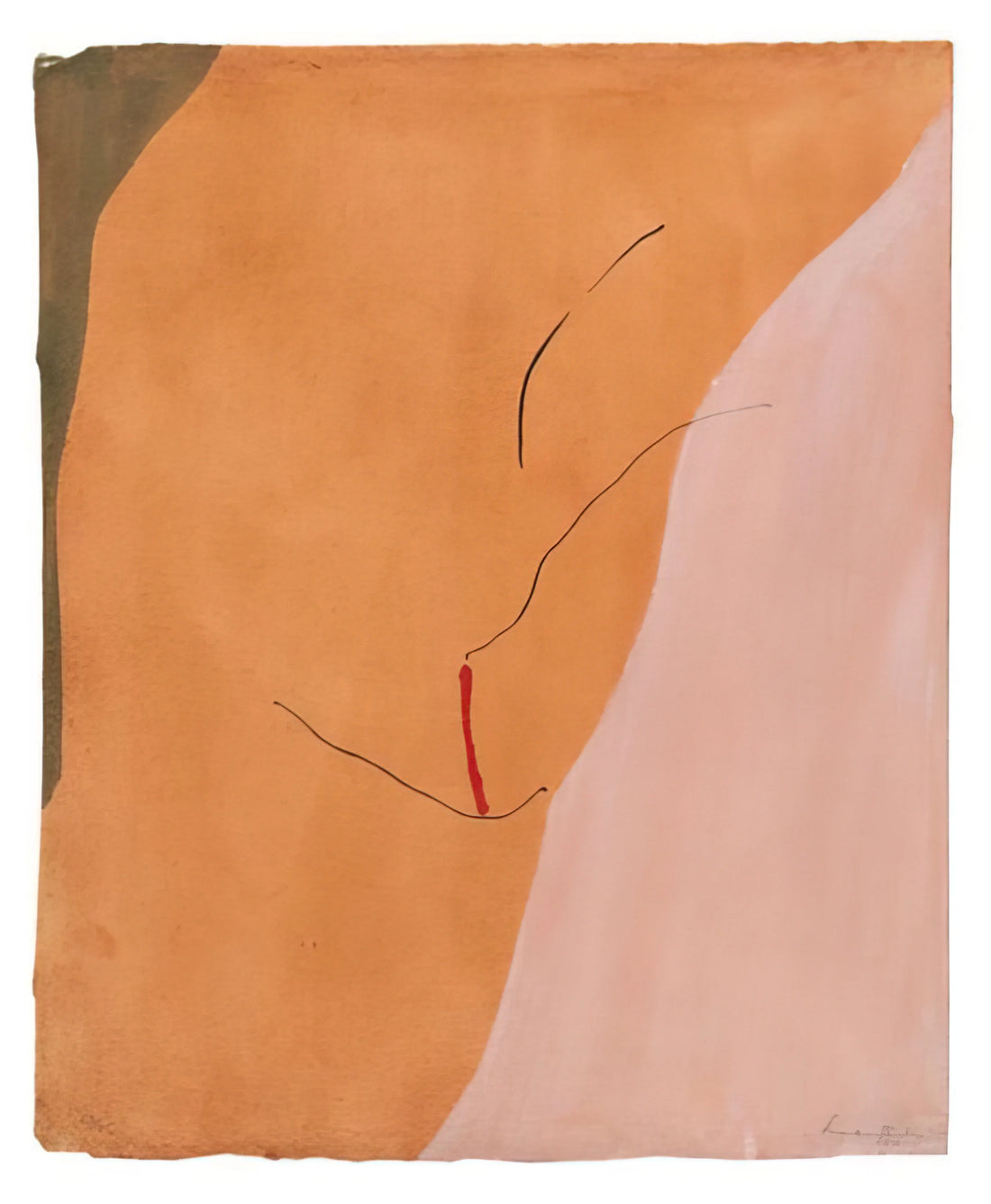 Clement Greenberg and Helen Frankenthaler: The Critic and the Painter Who Redefined Abstract Expressionism - Sanguine Mood - 1971 by Helen Frankenthaler