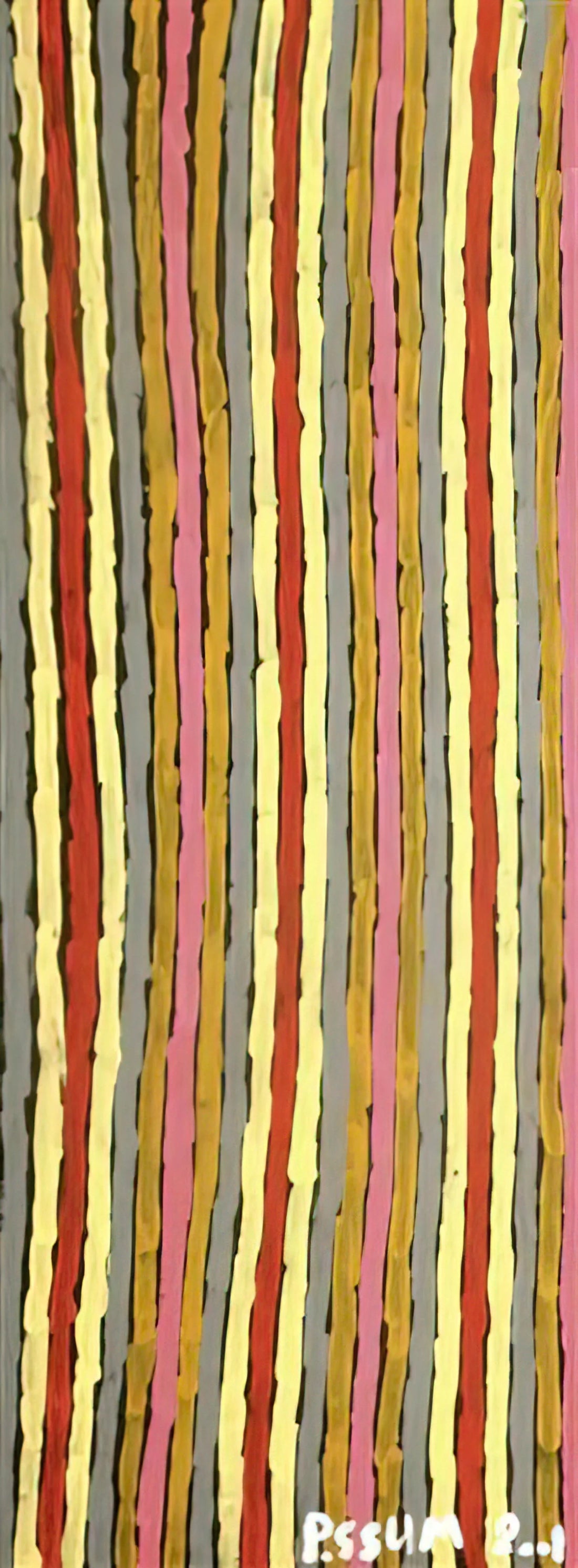 Clifford Possum Tjapaltjarri Framed Art Print: A Collector's Guide to Papunya Tula Masterpieces - Ceremonial Paint Floor Napperby - 2001 by Clifford Possum Tjapaltjarri