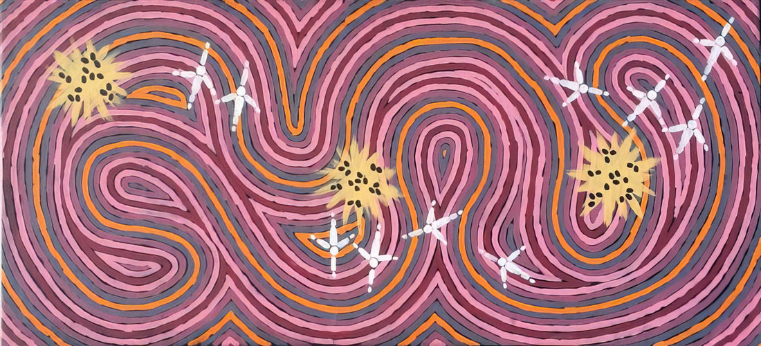 Clifford Possum Tjapaltjarri: The Master Storyteller of Australian Aboriginal Art - Worm Dreaming - 1996 by Clifford Possum Tjapaltjarri