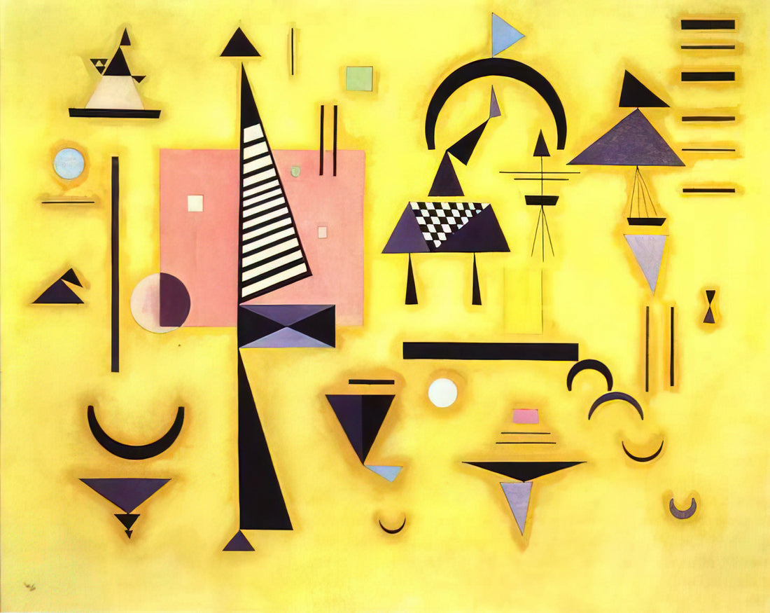 Composition 9 by Kandinsky: A Masterpiece of Abstract Art and Spiritual Expression - DECISIVE PINK 1932 by Wassily Kandinsky