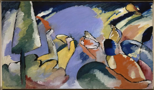 Composition IV by Kandinsky: A Revolutionary Leap into Abstraction - IMPROVISATION XIV 1910 by Wassily Kandinsky