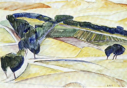 Cristina Kahlo Painting Diego Rivera: The Intimate Portrait of a Complex Relationship - LANDSCAPE AT TOLEDO 1913 by Diego Rivera