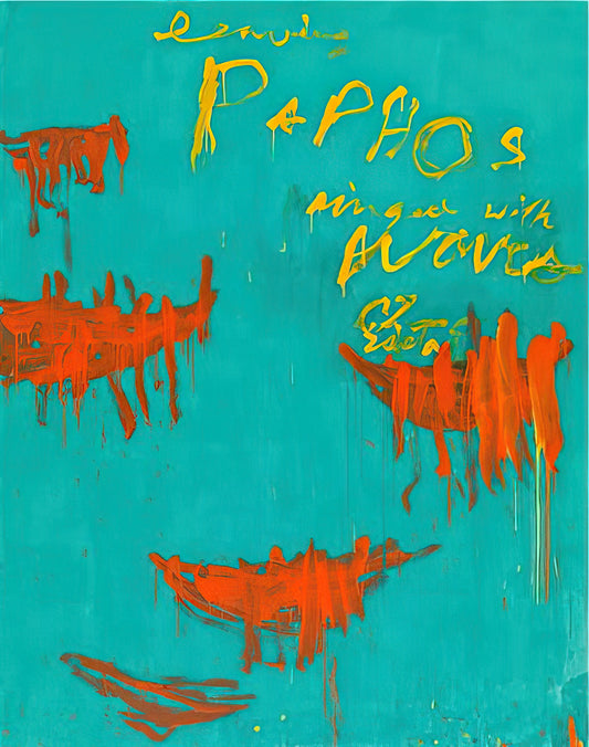 Cy Twombly MFA: Understanding the Master's Artistic Legacy Through Museum-Quality Prints - Leaving Paphos Ringed With Waves III by Cy Twombly