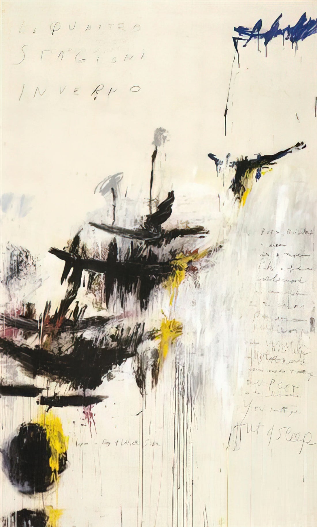 Cy Twombly Photo: The Elusive Photographic Works of a Modern Master - Quattro stagioni I. Inverno by Cy Twombly