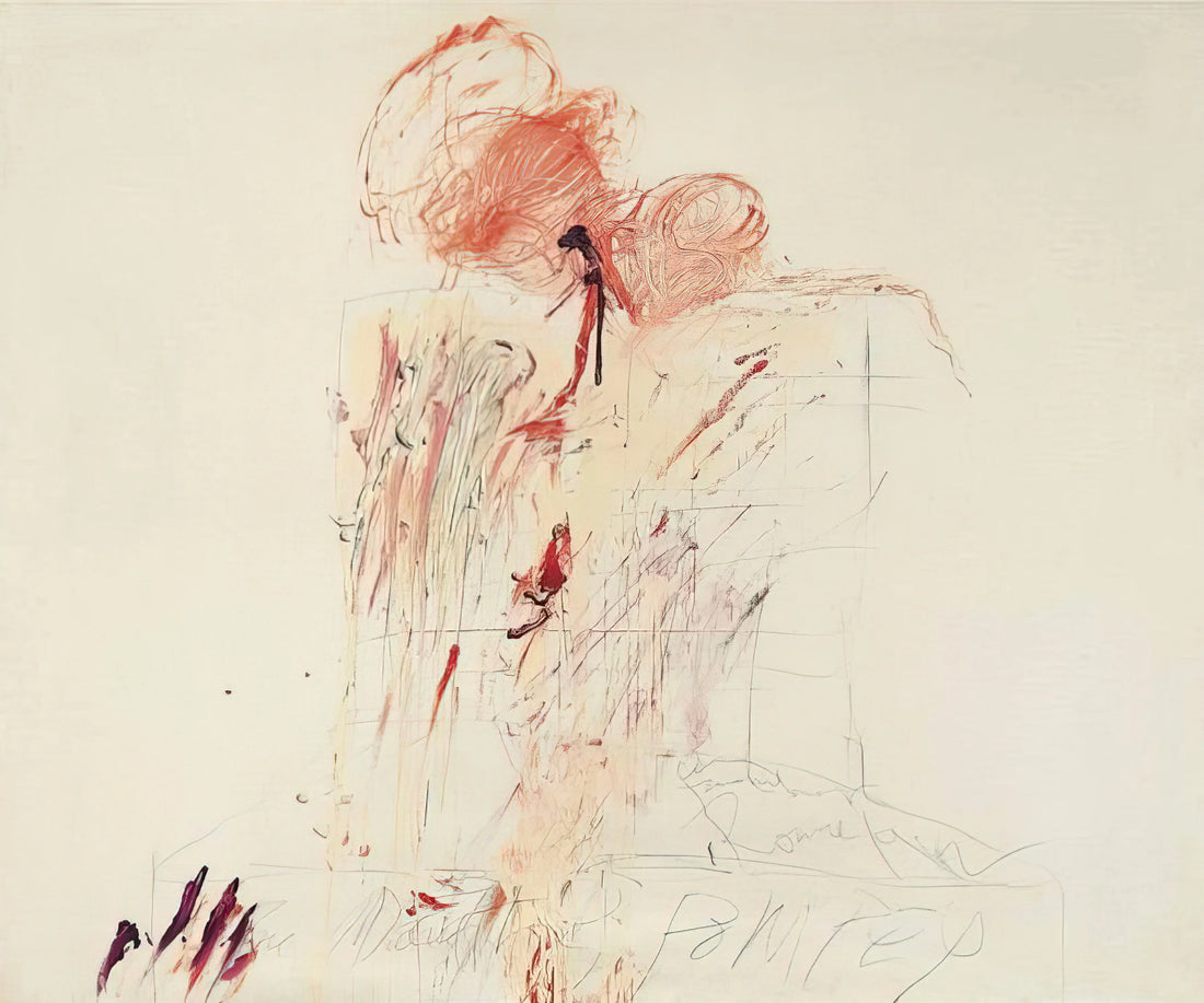 Cy Twombly Print: A Collector's Guide to the Artist's Iconic Works on Paper - Death of Pompey  Rome  by Cy Twombly