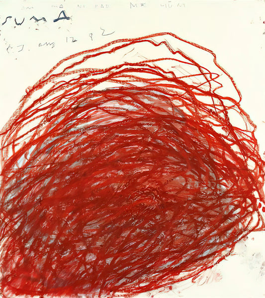 Cy Twombly Red: The Emotional Power of Color in Abstract Expressionism - Suma by Cy Twombly