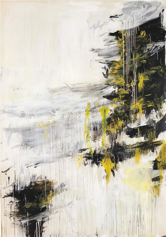 Cy Twombly and Sally Mann: A Study in Contrasts and Artistic Kinship - Quattro Stagioni II. Inverno by Cy Twombly