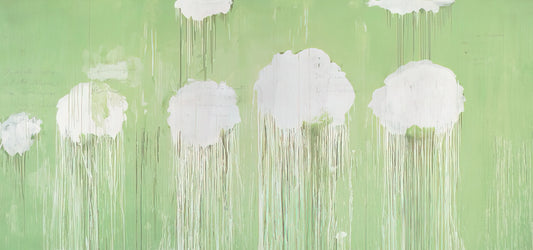 Cy Twombly in 1970: The Pivotal Year of Myth, Memory, and Monumental Abstraction - Untitled,  Peony Blossom Painting  by Cy Twombly