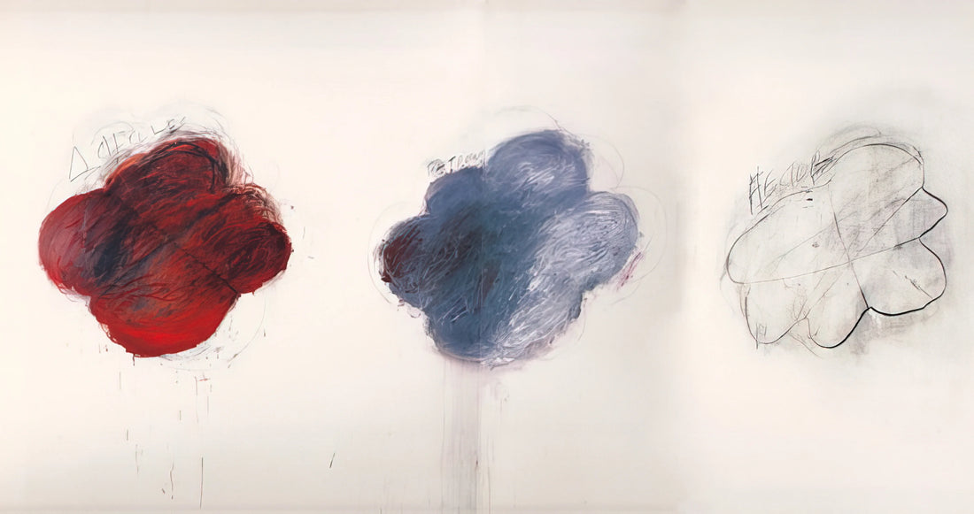 Cy Twombly: A Retrospective of Gesture, Myth, and Modernist Legacy - Fifty Days at Iliam. Shades of Achilles, Patroclus, and Hector by Cy Twombly