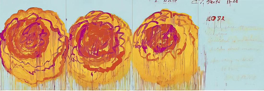 Cy Twombly: Deciphering the Poetic Language of a Modern Master - The Rose  I  by Cy Twombly