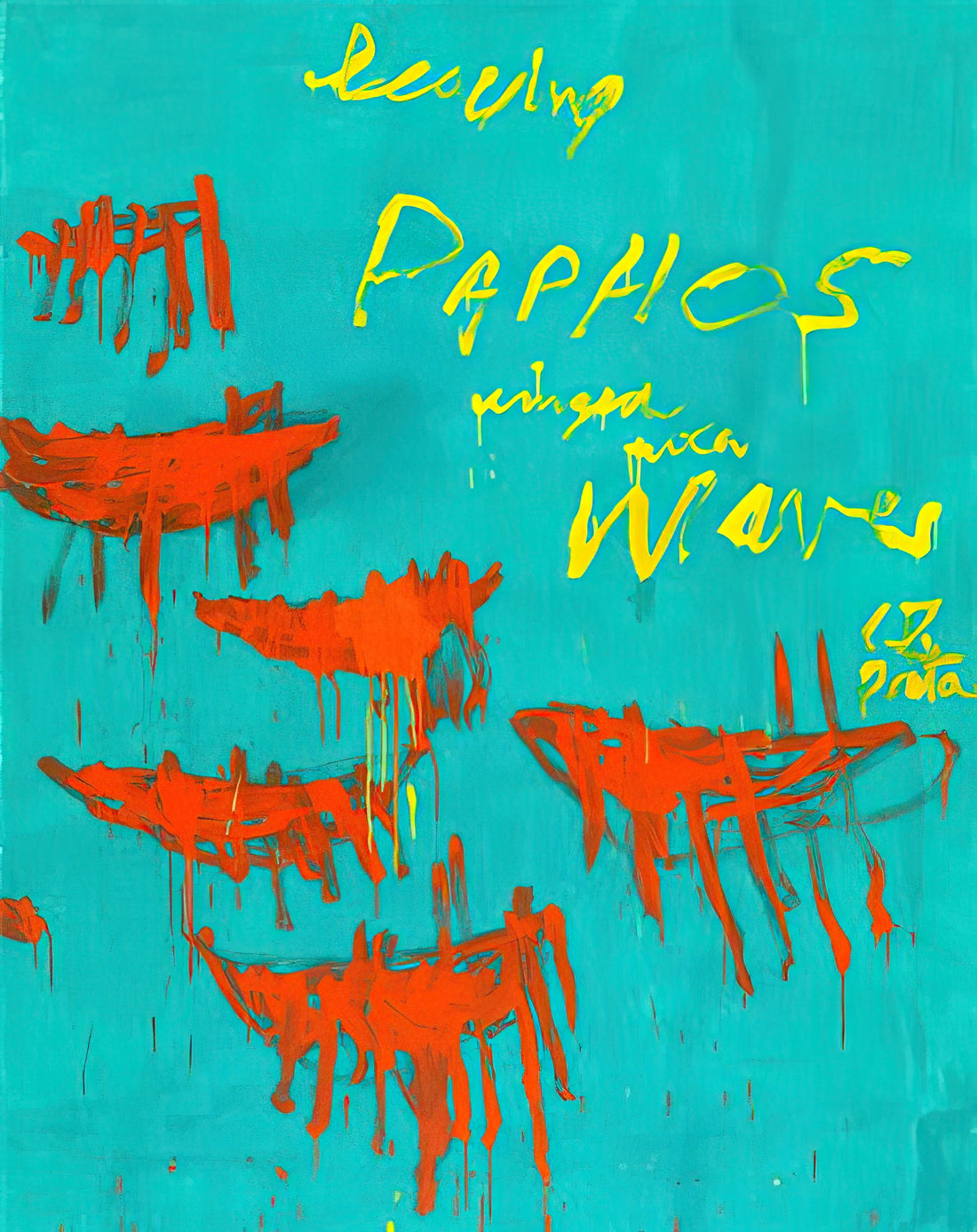 Cy Twombly: Making Past Present in Contemporary Art - Leaving Paphos Ringed With Waves V by Cy Twombly