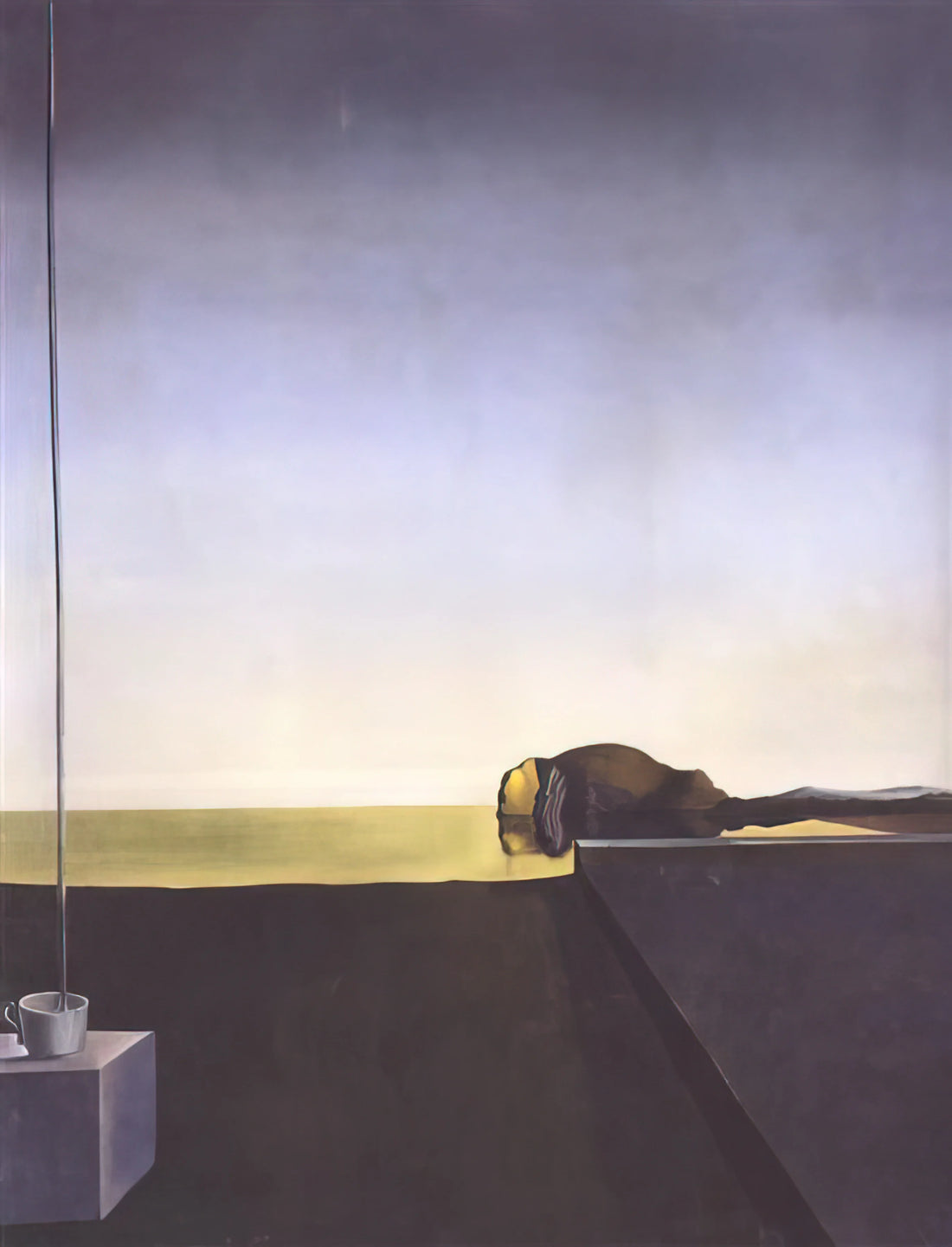 Dali Art Prints: A Collector's Guide to Surrealist Masterpieces - THE TRUE PAINTING OF THE ISLE OF THE DEAD BY ARNOLD B%C3%B6CKLIN AT THE HOUR OF THE ANGELUS by Salvador Dali
