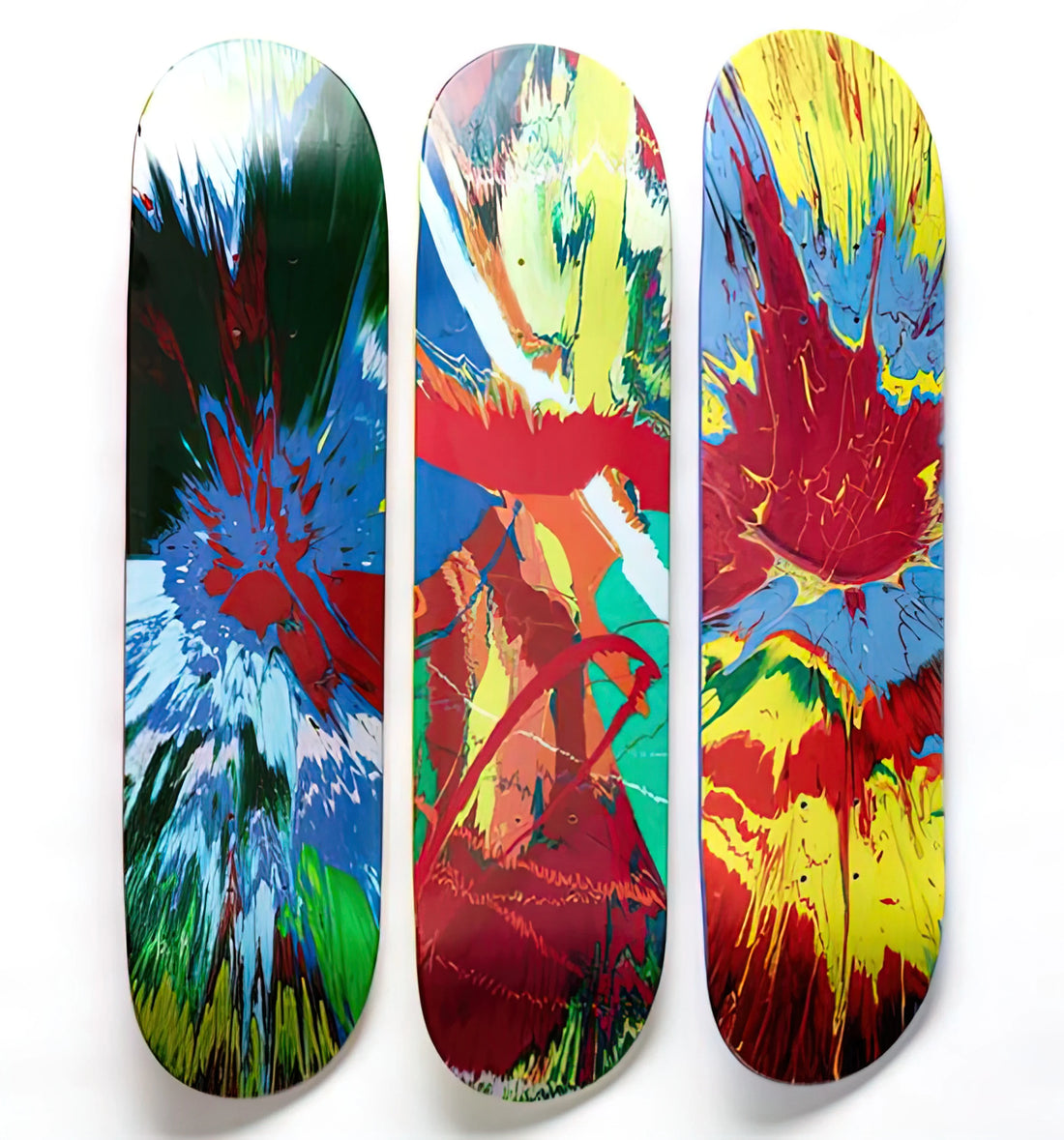 Damien Hirst Exhibition Poster: Collecting the YBA Icon's Most Provocative Works - SUPREME SKATE DECKS by Damien Hirst