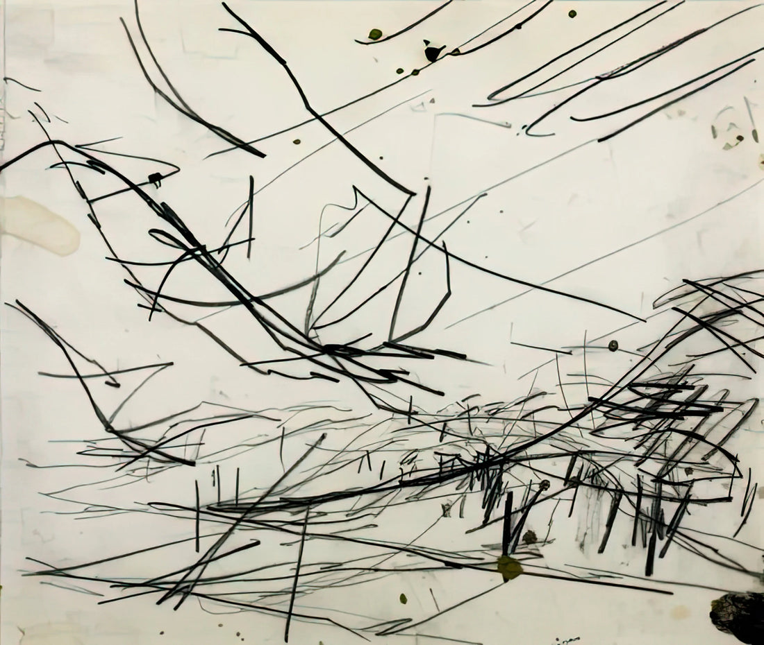 David Bowie and Frank Auerbach: An Unlikely Artistic Alliance - WORKING DRAWING FOR PRIMROSE HILL by Frank Auerbach