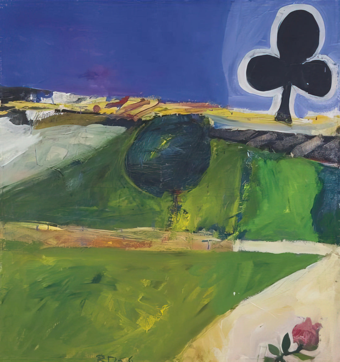 Diebenkorn at the de Young: A Master of American Abstraction - Landscape with Figure by Richard Diebenkorn