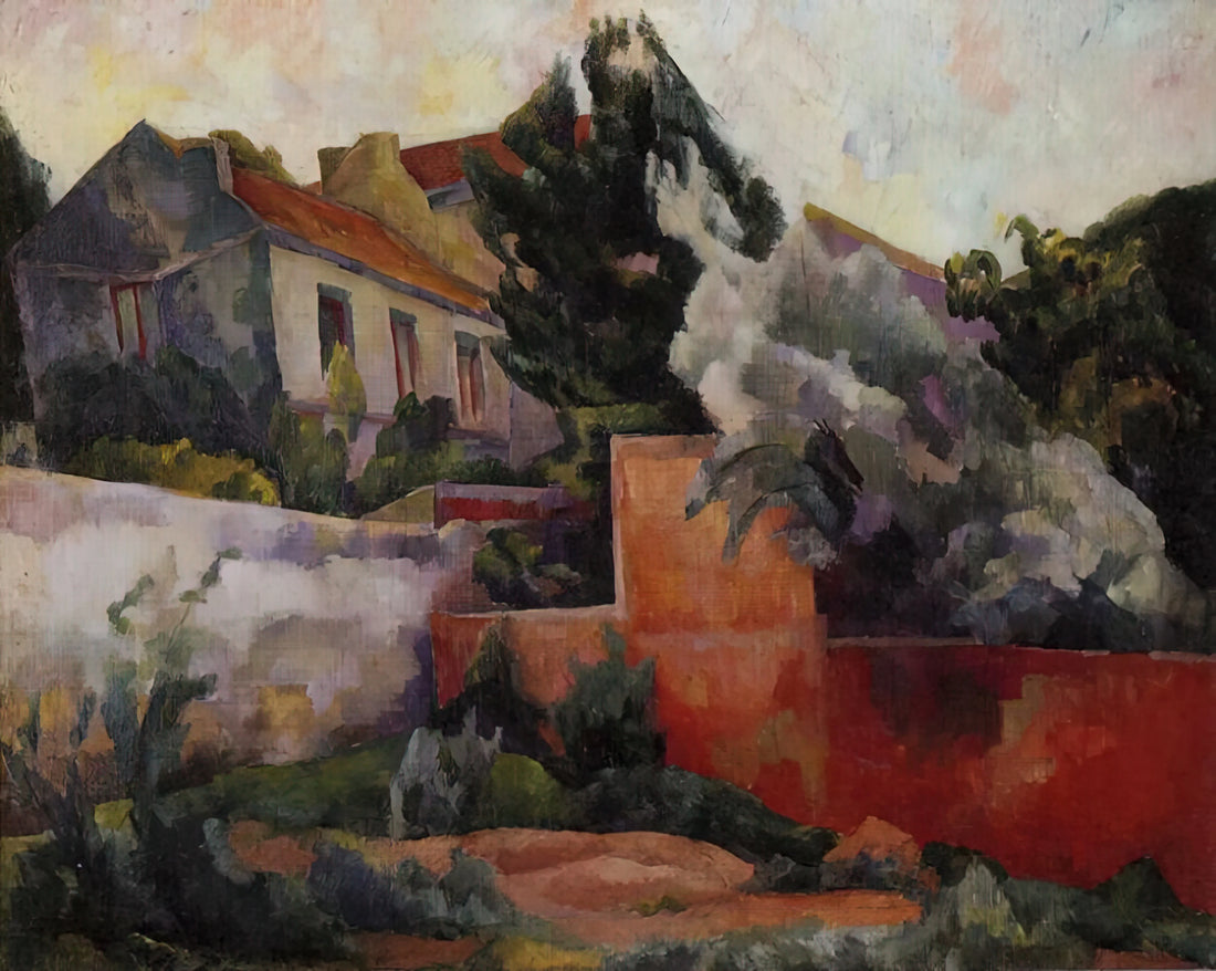 Diego Rivera: The Architect of Mexico's City of Arts - THE OUTSKIRTS OF PARIS 1918 by Diego Rivera