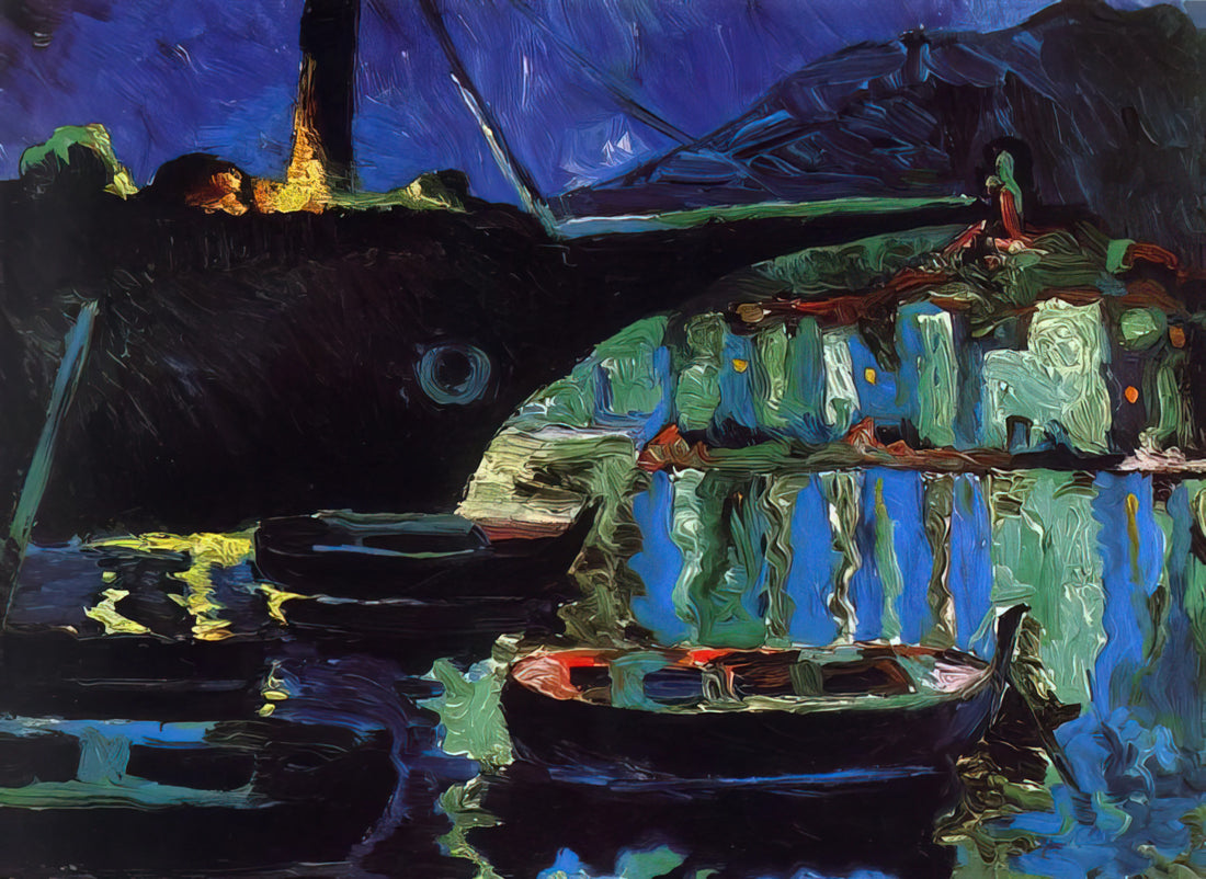 Don Quixote Dali Print: Surrealism's Knight of the Absurd - PORT OF CADAQUES NIGHT by Salvador Dali