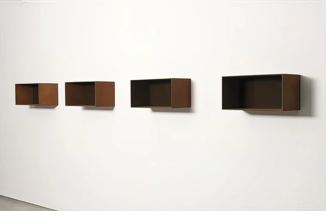 Donald Judd and Andy Warhol: Minimalism Meets Pop Art in a Defining Dialogue - Untitled 90-9 Donaldson - 1990 by Donald Judd