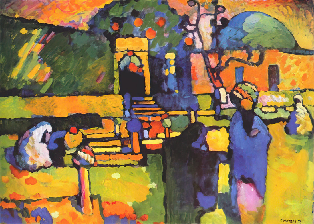 Early Kandinsky Paintings: The Formative Years of an Abstract Pioneer - ARABS I CEMETERY 1909 by Wassily Kandinsky