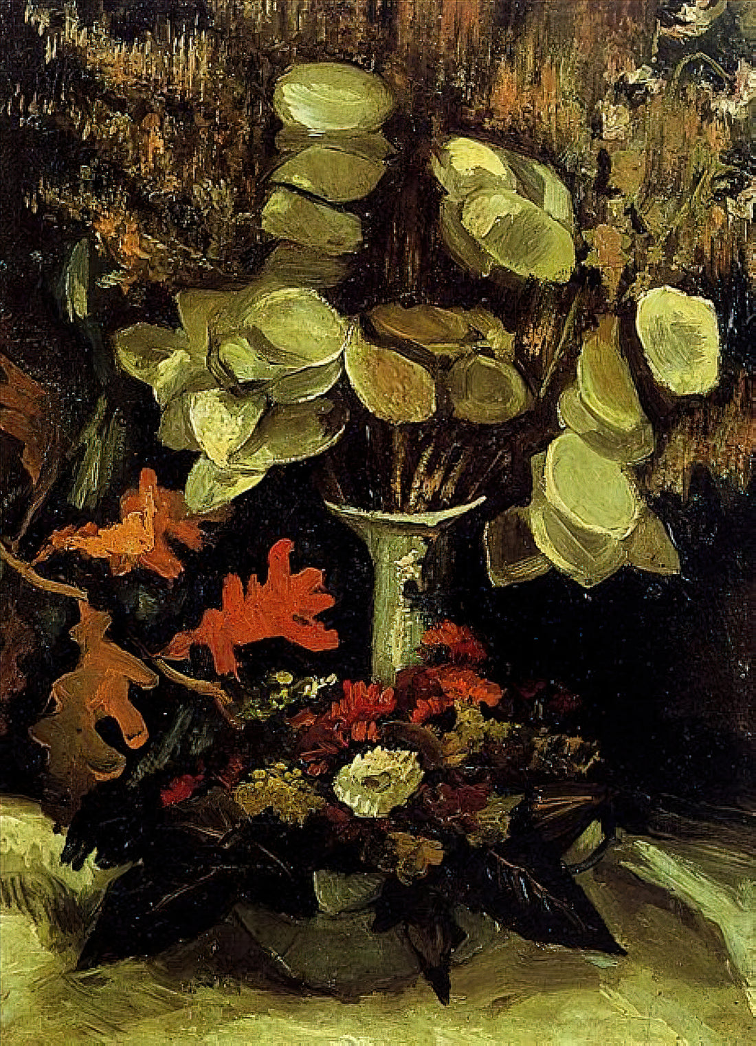 Easy Vincent van Gogh Paintings: An Accessible Guide to His Most Approachable Masterpieces - Vase with Honesty by Vincent van Gogh