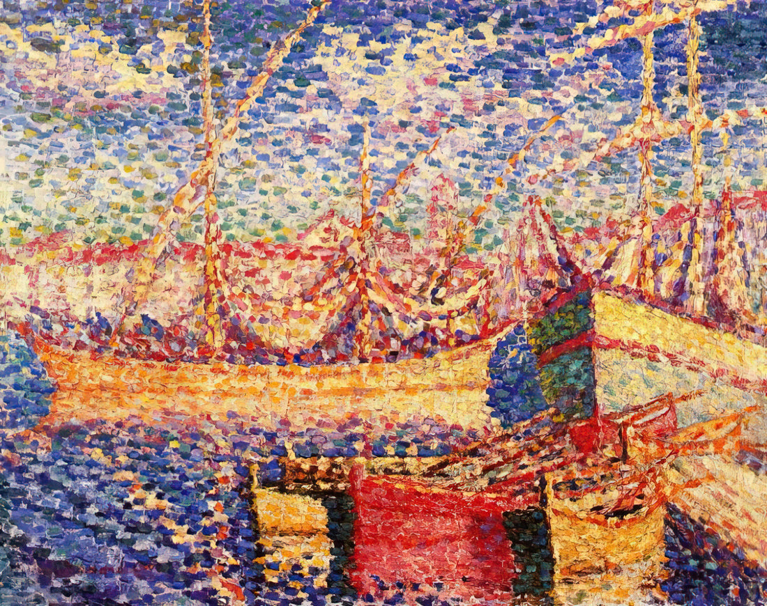 Edmond Cross: The Neo-Impressionist Master of Color and Light - Boats in the Port of St. Tropez by Henri-Edmond Cross