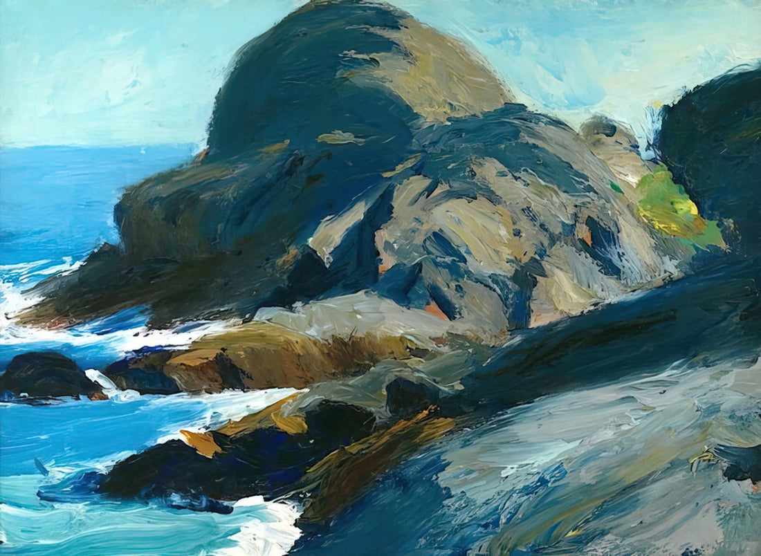 Edward Hopper Framed Art: Capturing American Solitude in Your Home - Rocky Shore by Edward Hopper