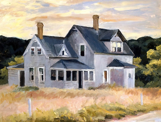 Edward Hopper Framed Prints: Capturing American Solitude in Museum-Quality Art - House by a Road by Edward Hopper