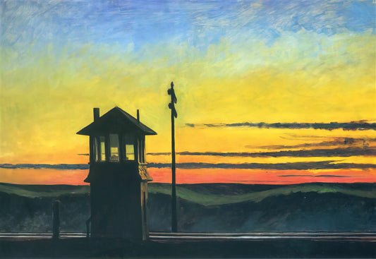 Edward Hopper Pawn Stars: The Intersection of American Art and Pop Culture - Railroad Sunset by Edward Hopper