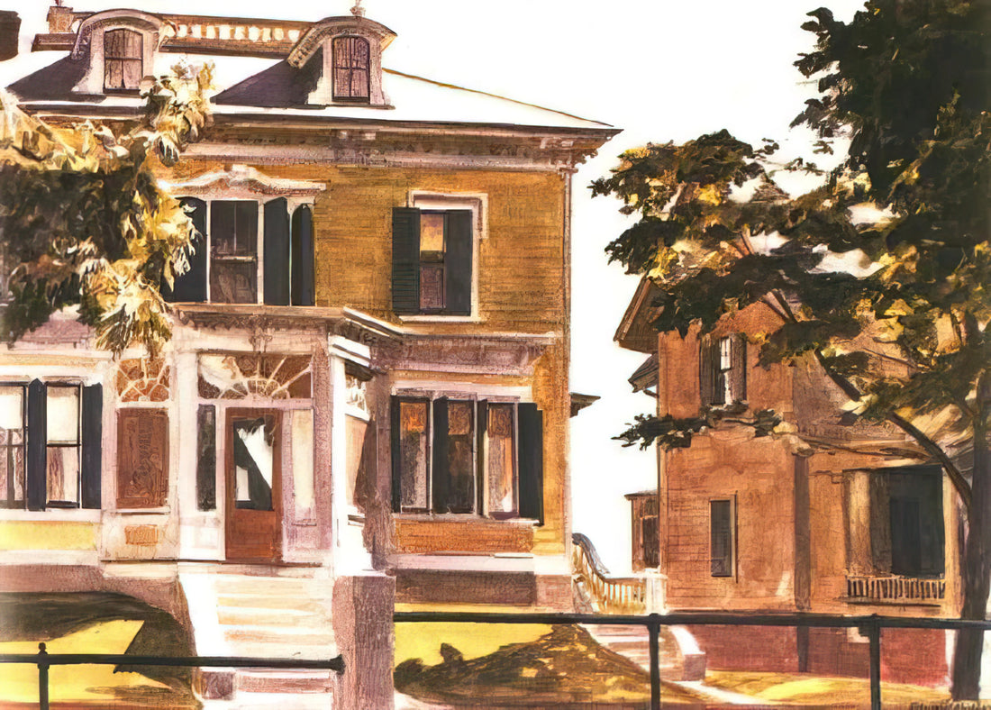 Edward Hopper at Yale University Art Gallery: A Collector's Guide to His American Vision - Davis House by Edward Hopper