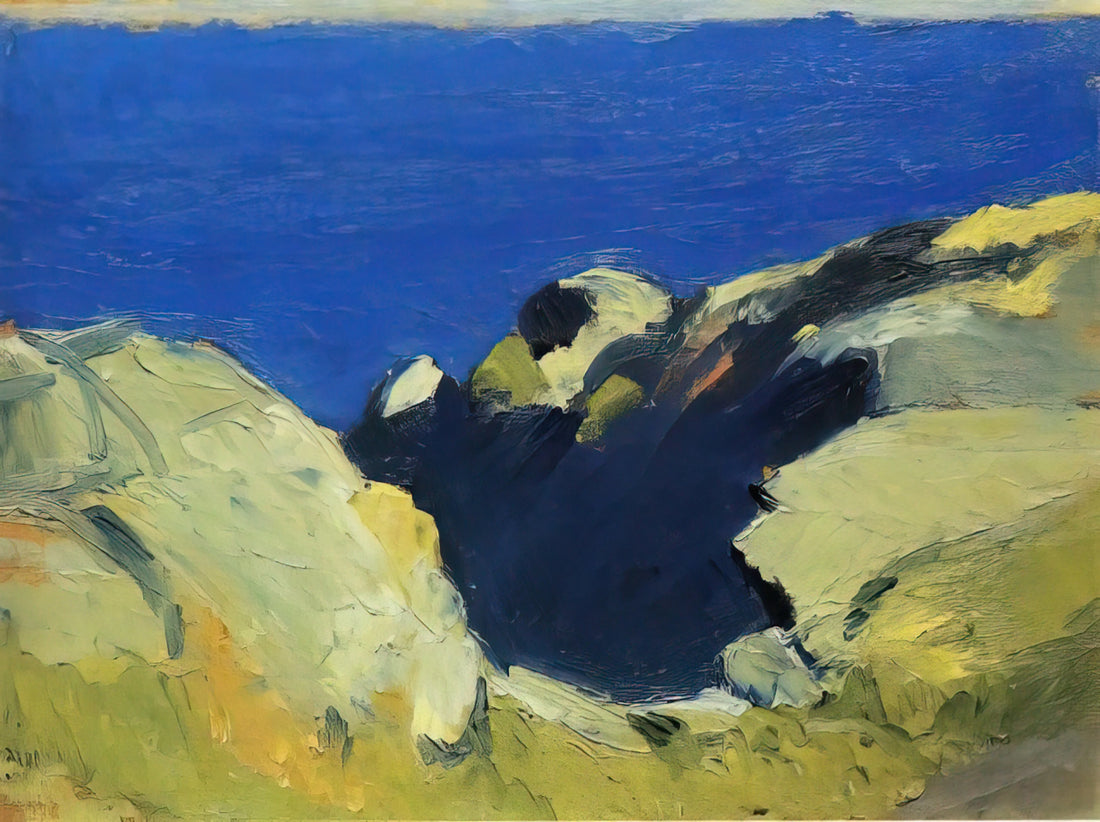 Edward Hopper: Master of American Realism and the Poetic Quadro - Rocks by Edward Hopper