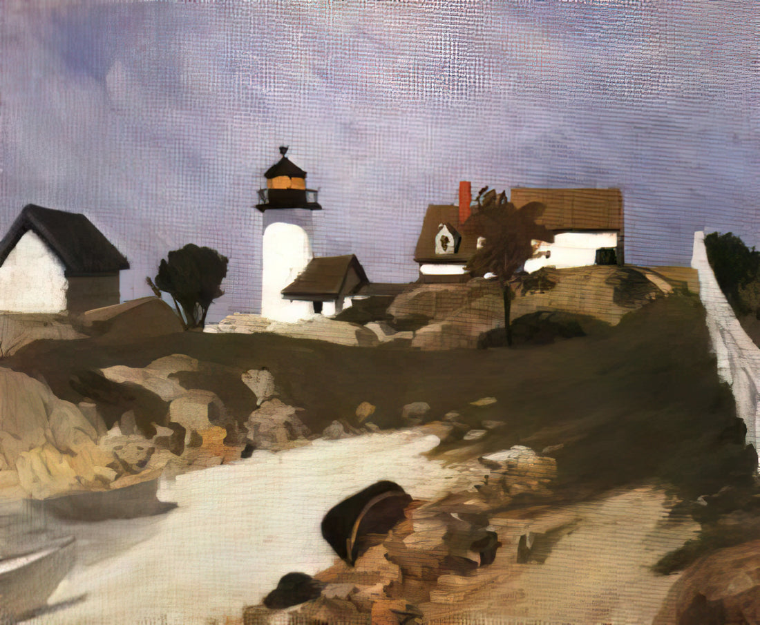 Edward Hopper: The Master of American Solitude and Modernist Light - Squam Light by Edward Hopper