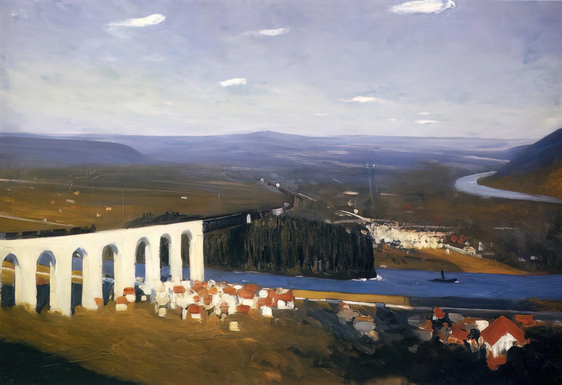 Edward Hopper's Most Famous Painting: Nighthawks and Its Enduring Legacy - Valley of the Seine by Edward Hopper