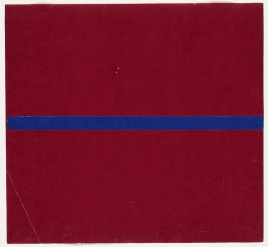 Ellsworth Art Gallery: A Curator's Guide to Kelly's Minimalist Masterpieces - Blue and Red from the series Line Form Color by Ellsworth Kelly