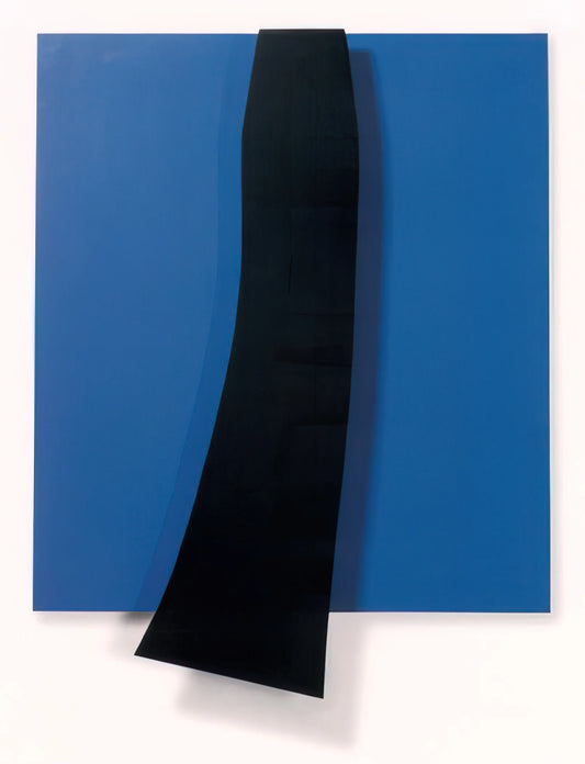 Ellsworth Kelly at the National Gallery of Art: A Master of Color, Form, and Abstraction - Black over Blue by Ellsworth Kelly