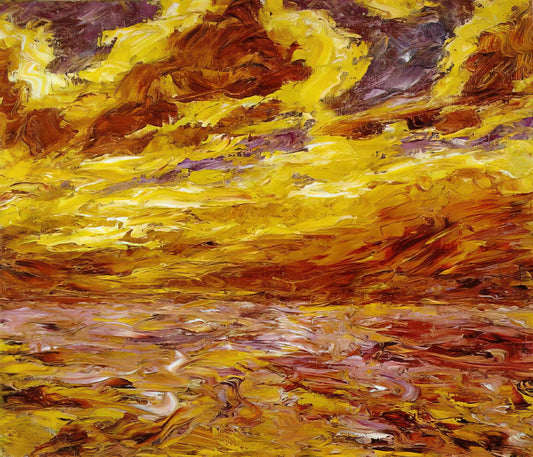 Emil Nolde Prints for Sale: A Collector's Guide to Expressionist Masterpieces - Autumn Sea VII by Emil Nolde