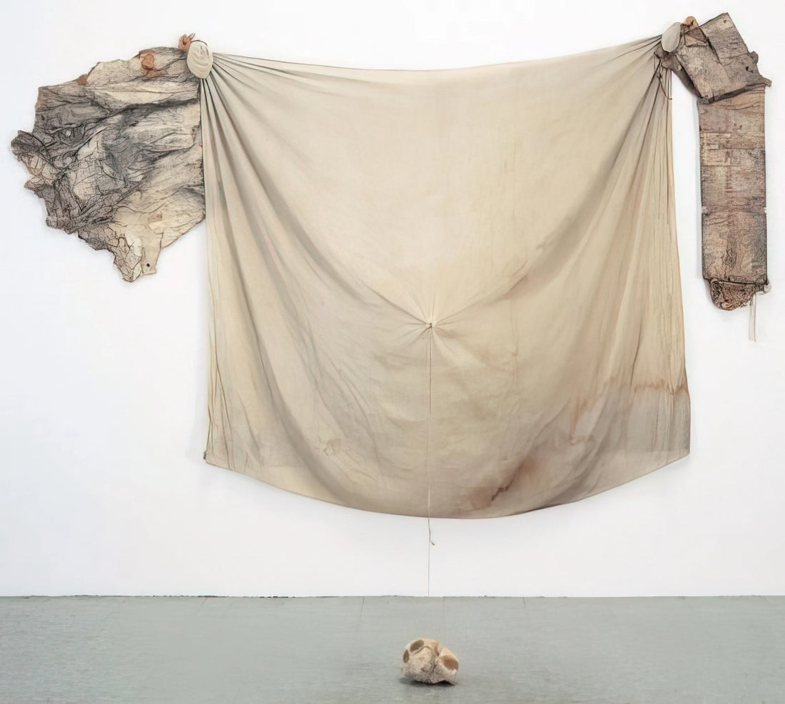 Erased de Kooning by Robert Rauschenberg: A Radical Gesture in Art History - FRANCISCAN II 1972 by Robert Rauschenberg