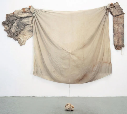 Erased de Kooning by Robert Rauschenberg: A Radical Gesture in Art History - FRANCISCAN II 1972 by Robert Rauschenberg