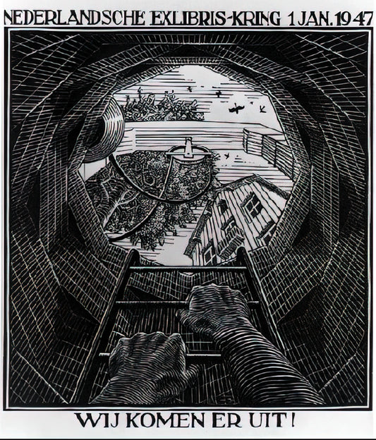 Escher Best Works: A Curator's Guide to the Master of Impossible Geometry - NEW YEAR S GREETING CARD by MC Escher