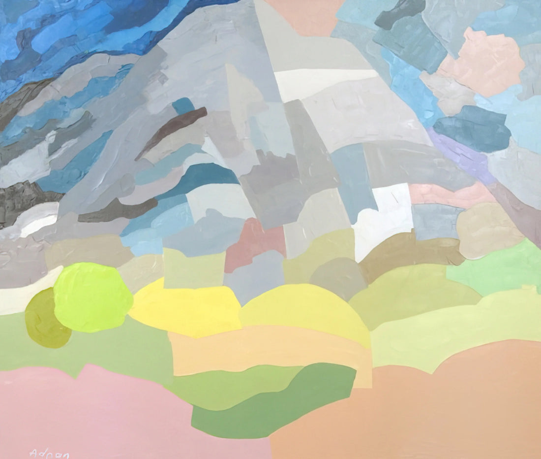 Etel Adnan for Sale: A Guide to Acquiring the Visionary Artist's Works - Mount Tamalpais - 1985 by Etel Adnan